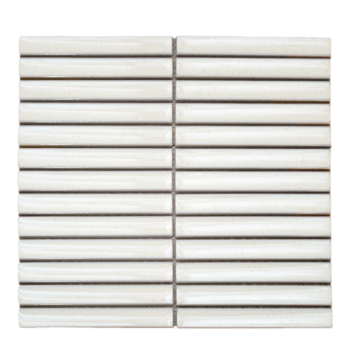 KitKat Gloss Ivory Porcelain Mosaic Tile-296 x 299mm - Fantaci interiors  KitKat Gloss Ivory Porcelain Mosaic Tile-296 x 299mm - Fantaci interiors