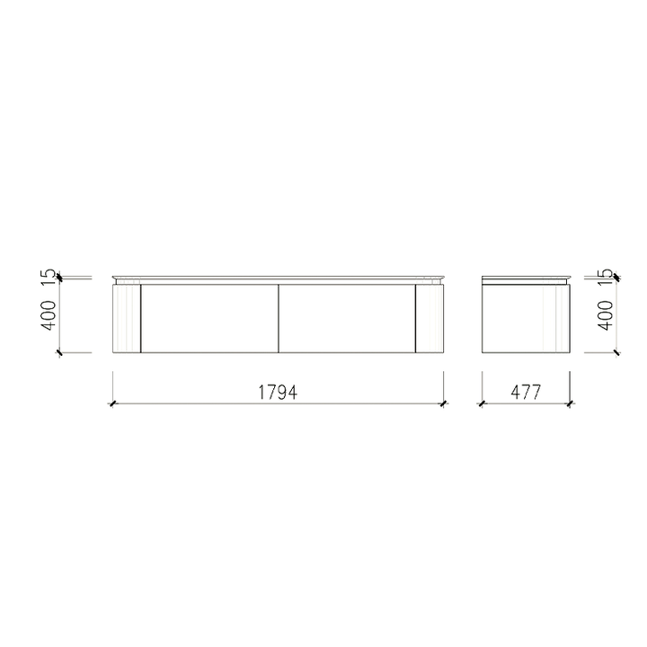 Artistic Natural Oak VeneerVanity with Matte White Resin Stone Basin-1800mm - Fantaci interiors  Artistic Natural Oak VeneerVanity with Matte White Resin Stone Basin-1800mm - Fantaci interiors