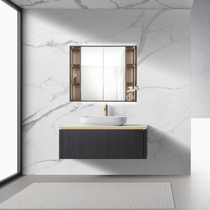 Omega Wall hung vanity with regal acrylic top-single bowl-1195mm - Fantaci interiors  Omega Wall hung vanity with regal acrylic top-single bowl-1195mm - Fantaci interiors