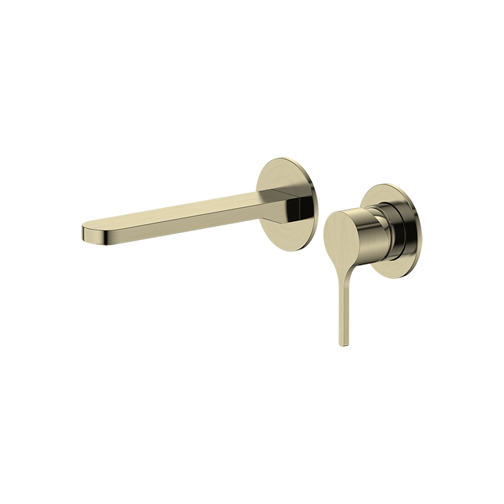 Wall Basin Mixer Tap - Zr Brushed Gold - Fantaci interiors  Wall Basin Mixer Tap - Zr Brushed Gold - Fantaci interiors