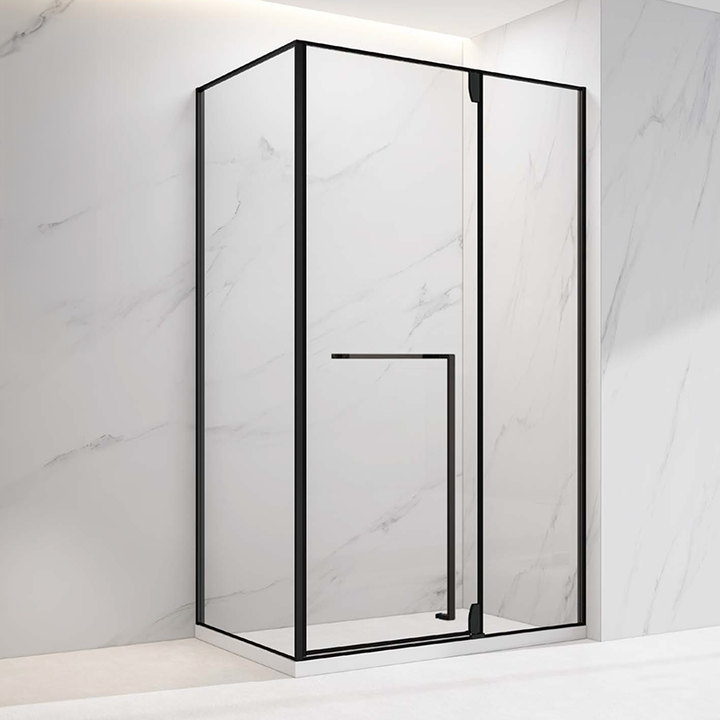 Rolling Door & Return Rectangle Shower screen with 10mm Glass-900mm  x 1200mm x 2100mm - Fantaci interiors  Rolling Door & Return Rectangle Shower screen with 10mm Glass-900mm  x 1200mm x 2100mm - Fantaci interiors