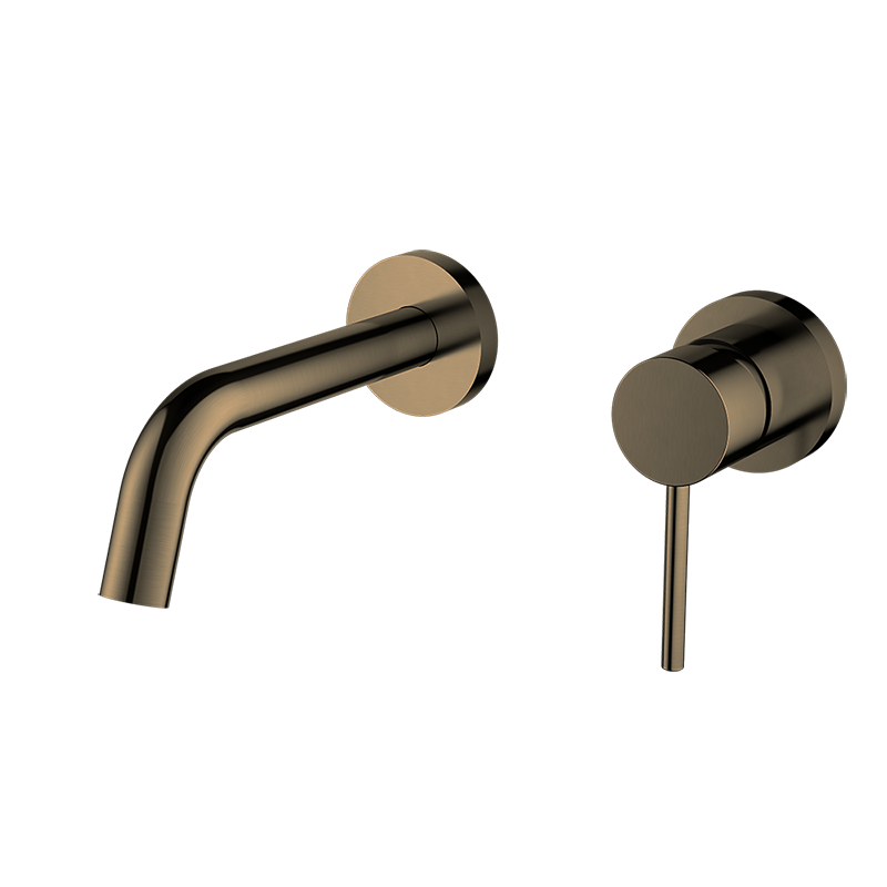 Wall-Mounted Basin Mixer Tap - Antique Brass - Fantaci interiors  Wall-Mounted Basin Mixer Tap - Antique Brass - Fantaci interiors