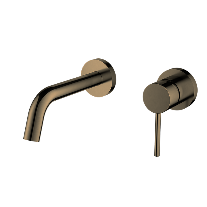 Wall-Mounted Basin Mixer Tap - Antique Brass - Fantaci interiors  Wall-Mounted Basin Mixer Tap - Antique Brass - Fantaci interiors