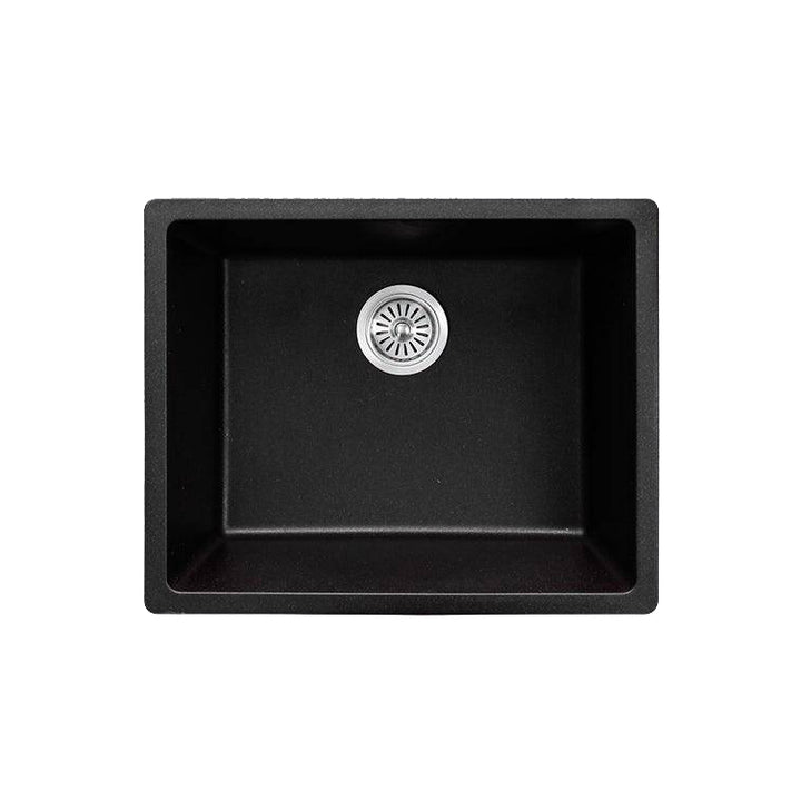 AIFI Granite Stone Kitchen Sink Single Bowls Metallic Black - Fantaci interiors  AIFI Granite Stone Kitchen Sink Single Bowls Metallic Black - Fantaci interiors
