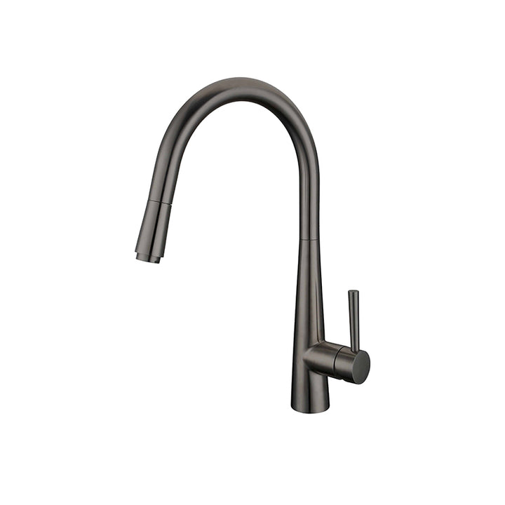 Gun Metal Kitchen Faucet with Pull-Out Sprayer - Fantaci interiors  Gun Metal Kitchen Faucet with Pull-Out Sprayer - Fantaci interiors