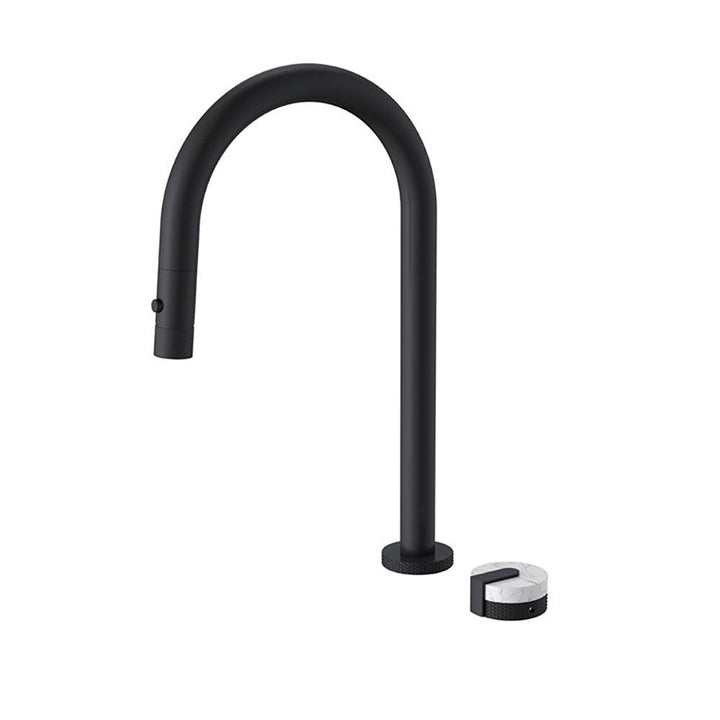 Basin Hob Mixer Set-Matt black - Fantaci interiors  Basin Hob Mixer Set-Matt black - Fantaci interiors