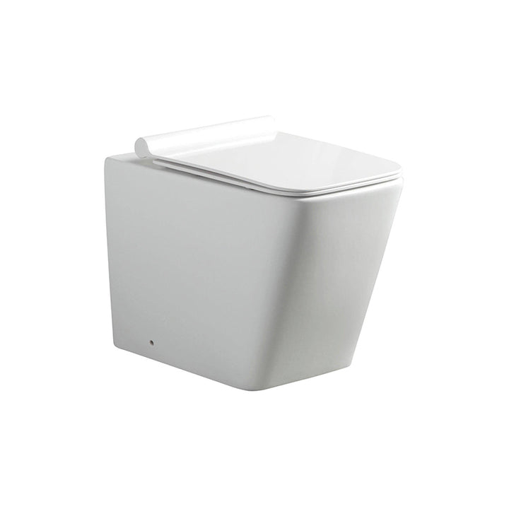 Floor Mounted Toilet Suite with Slim Seat White - Fantaci interiors  Floor Mounted Toilet Suite with Slim Seat White - Fantaci interiors