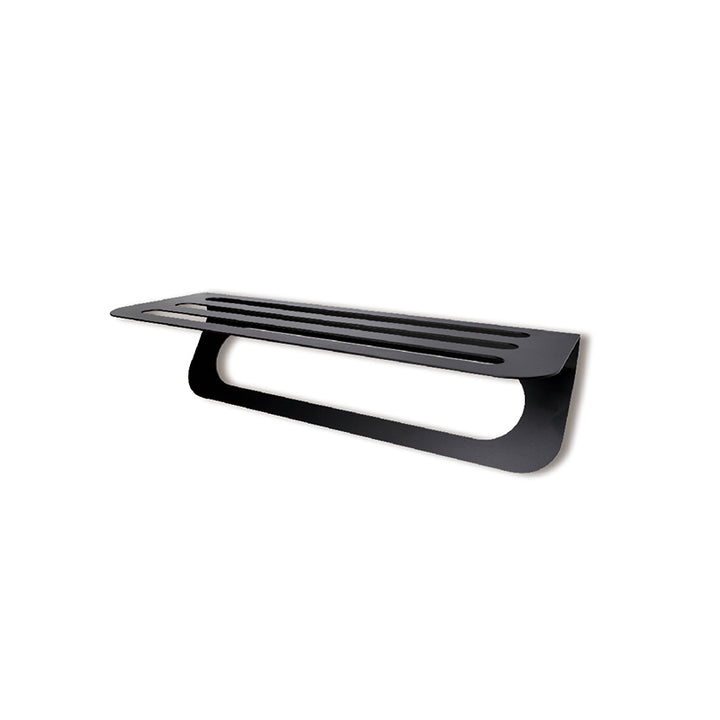 Lars Towel Rack with Shelf - Matte Black - Fantaci interiors  Lars Towel Rack with Shelf - Matte Black - Fantaci interiors