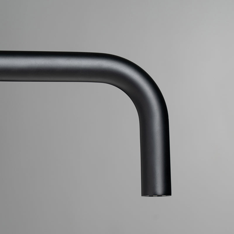 Modern Kitchen Mixer Tap with Gooseneck Spout Matt Black - Fantaci interiors 