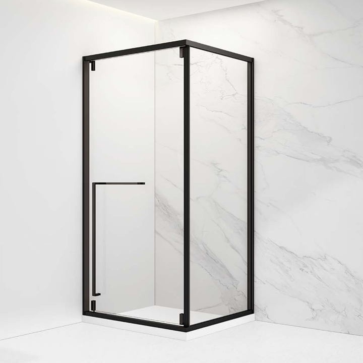 Rolling Door & Return Square Shower screen with 10mm Glass  - 900x900x2100mm - Fantaci interiors 