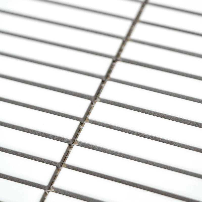 Matt White KitKat Porcelain Mosaic Tile-297mm x 296mm - Fantaci interiors 