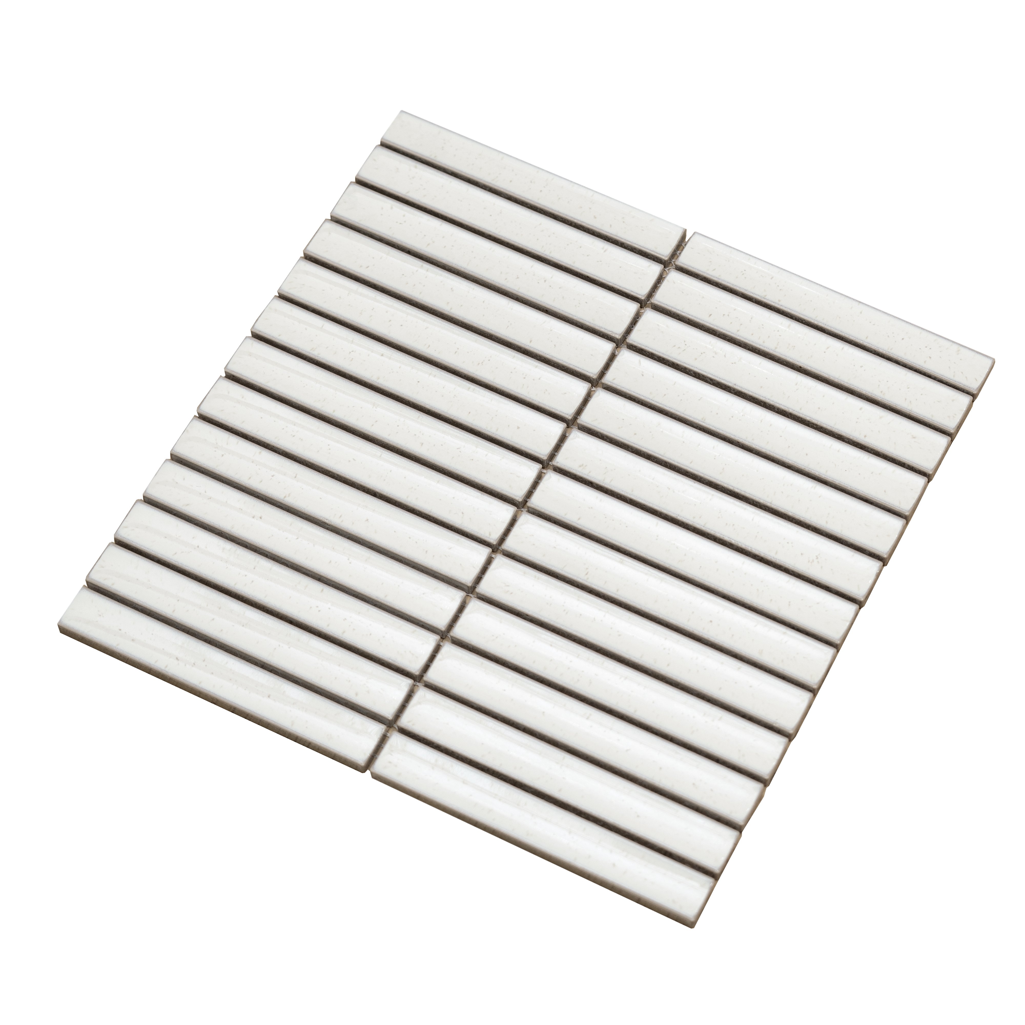 KitKat Gloss Ivory Porcelain Mosaic Tile-296 x 299mm - Fantaci interiors 