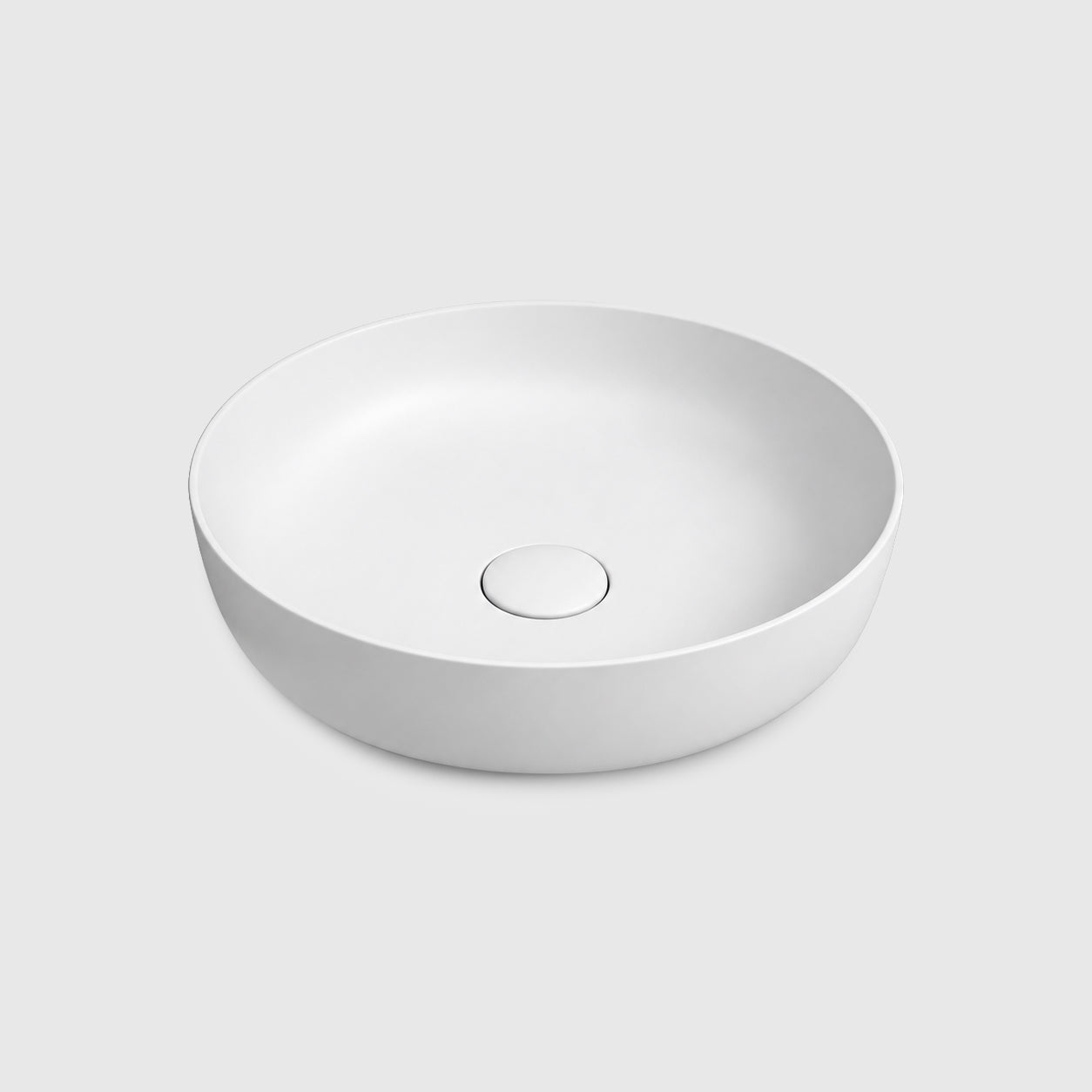 450mm Round Above Counter Basin – Matte White