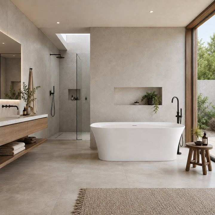 Freestanding Bathtub Acrylic Matt White