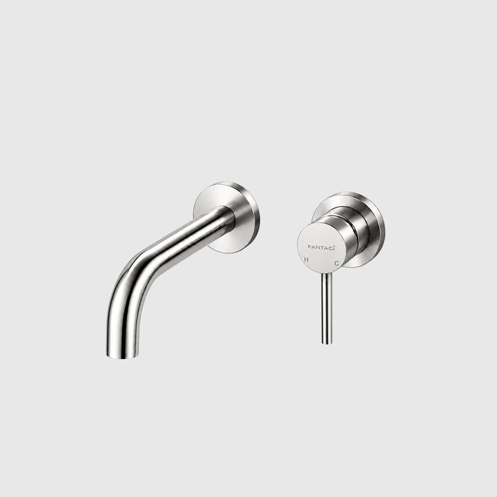 Wall-Mounted Basin Mixer Tap - Chrome