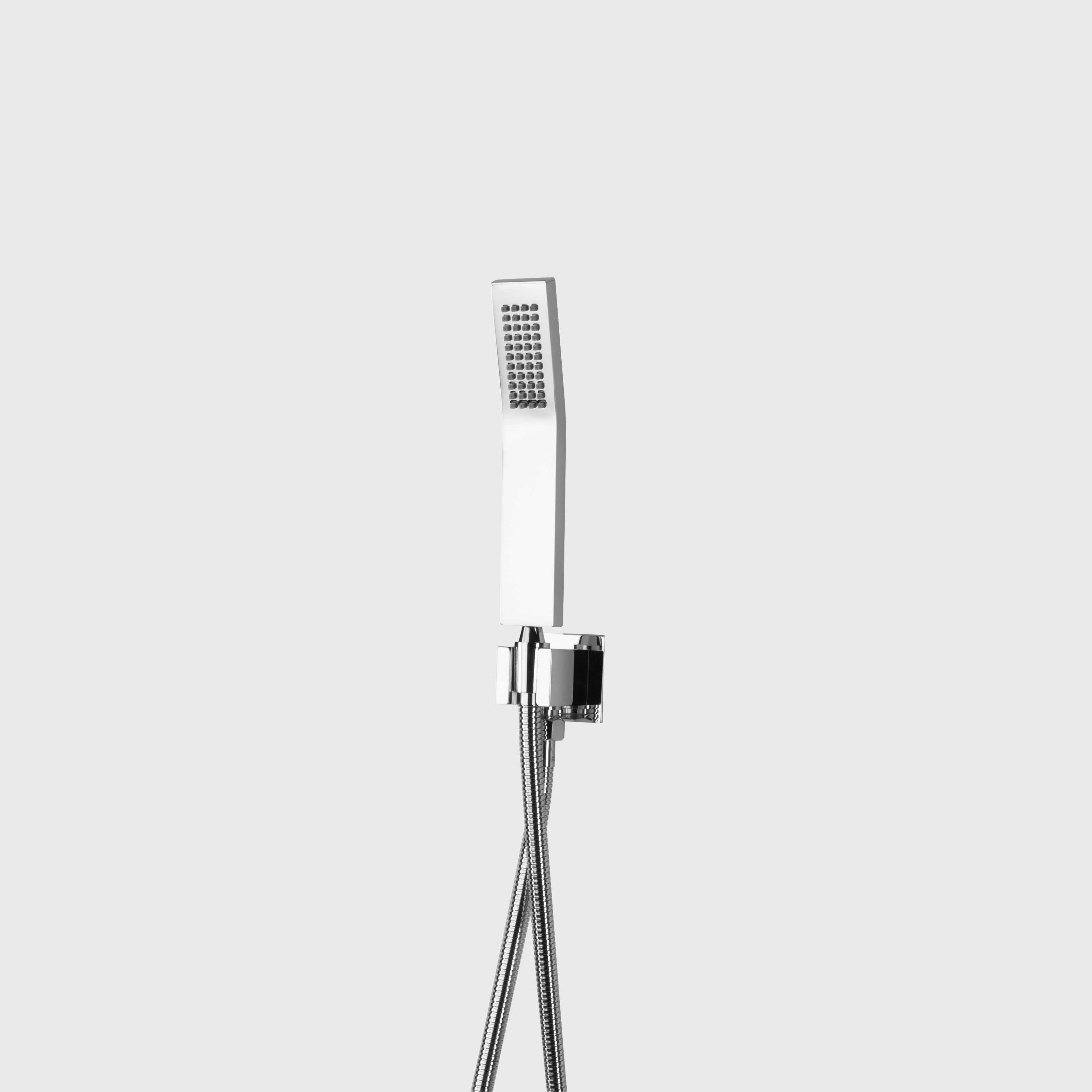 Chrome Bathroom Overhead Wall-Mounted Shower Head