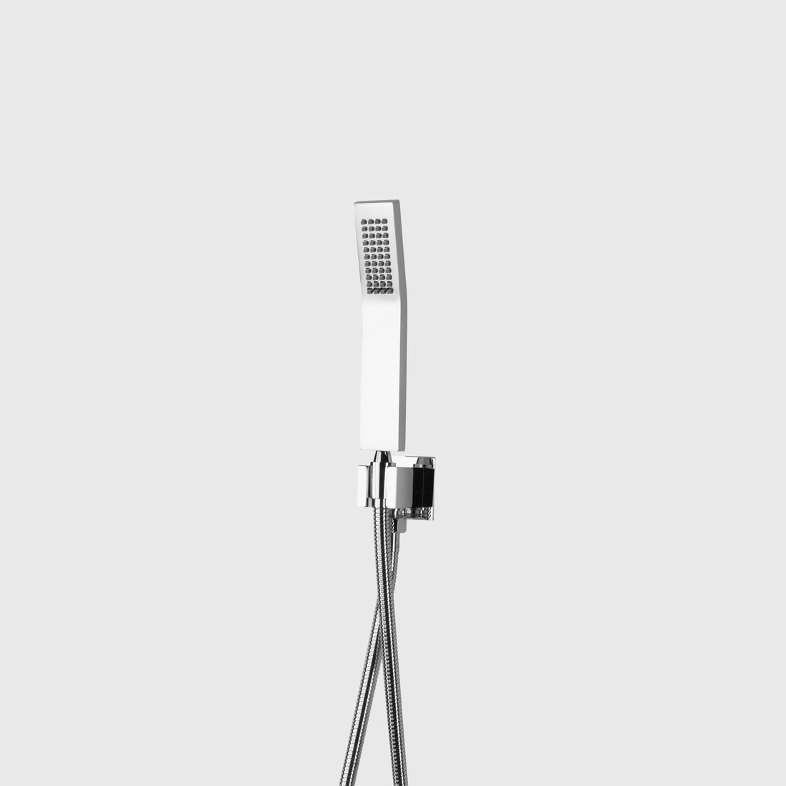 Chrome Bathroom Overhead Wall-Mounted Shower Head