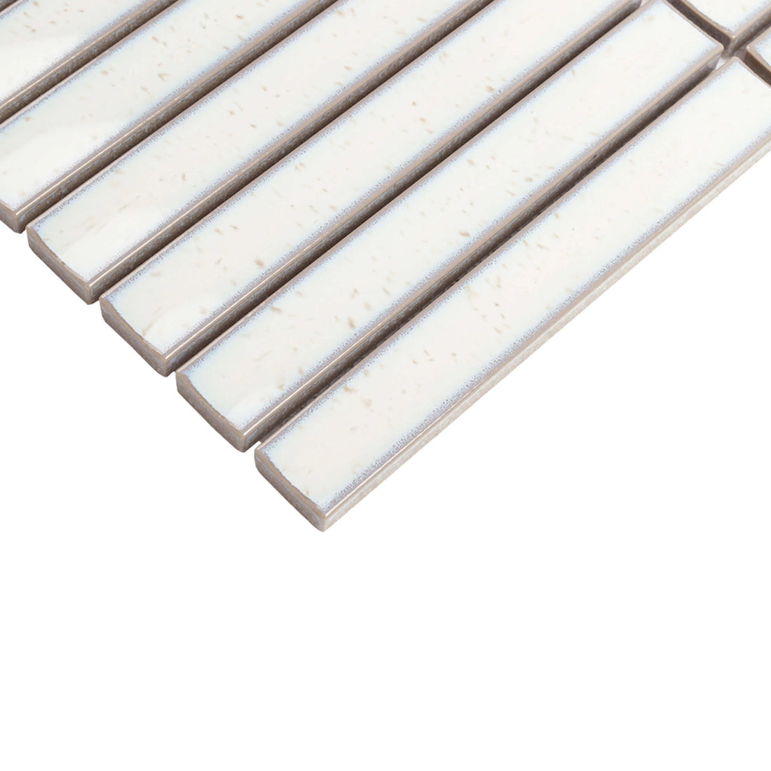 KitKat Gloss Ivory Porcelain Mosaic Tile-296 x 299mm - Fantaci interiors 