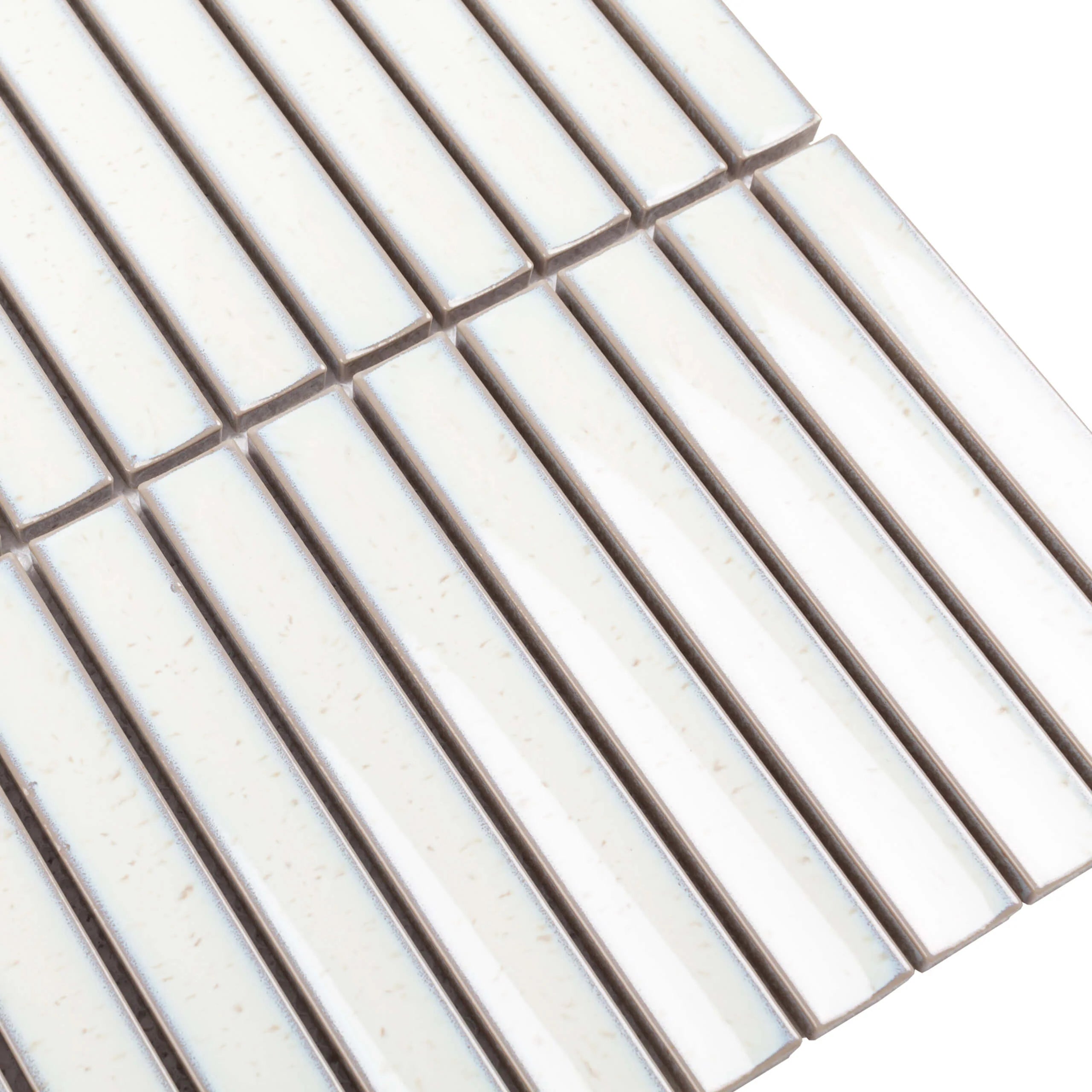 KitKat Gloss Ivory Porcelain Mosaic Tile-296 x 299mm - Fantaci interiors 