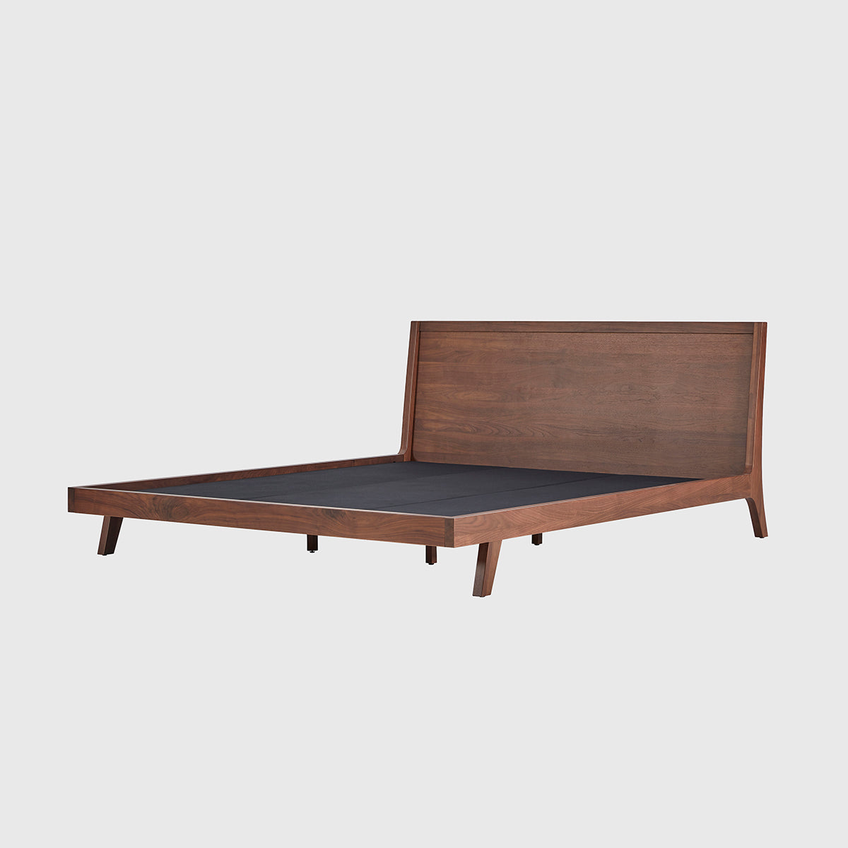 Haiku King Size Bed – Solid Wood, Black Walnut | 3-in-1