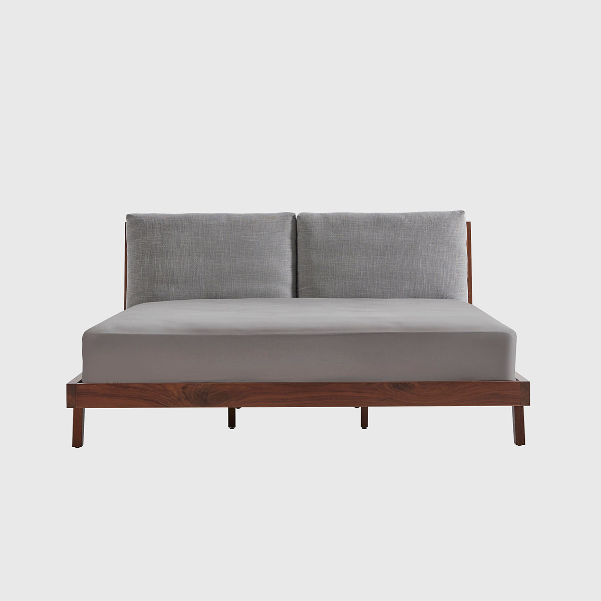Haiku King Size Bed – Solid Wood, Black Walnut | 3-in-1