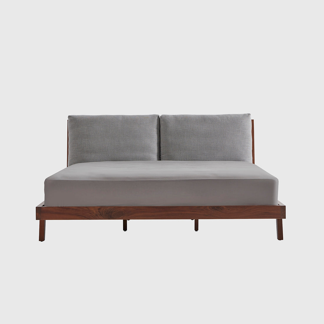 Haiku King Size Bed – Solid Wood, Black Walnut | 3-in-1