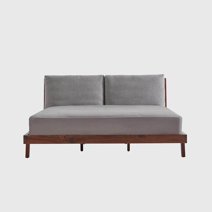 Haiku King Size Bed – Solid Wood, Black Walnut | 3-in-1