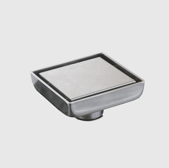 Square Stainless Steel Floor Drain – 100 × 100mm