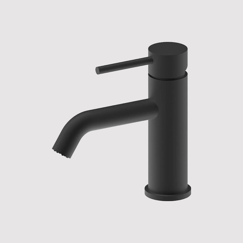 Minimalist Matte Black Single-Handle Bathroom Faucet