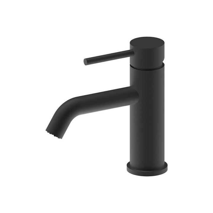 Minimalist Matte Black Single-Handle Bathroom Faucet - Fantaci interiors 