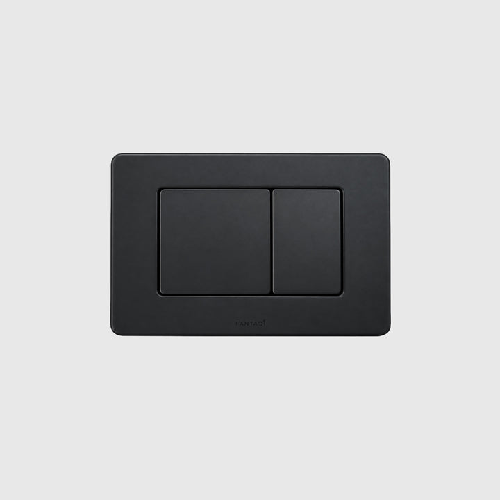 Matte Black Dual Flush Plate – Rectangular Button Design