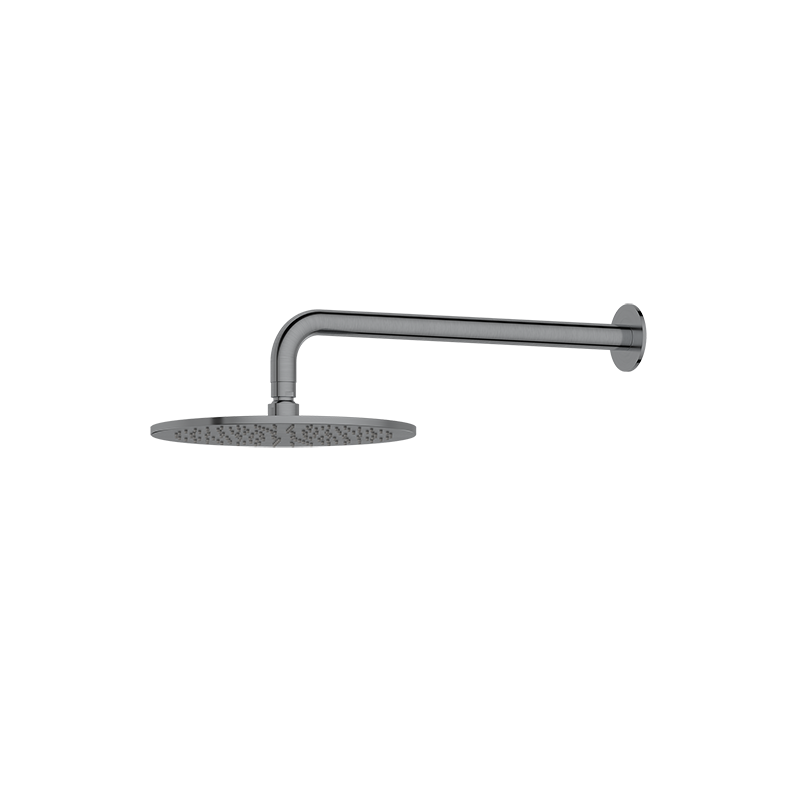 Minimalist Concealed Shower Suite in Gun Metal