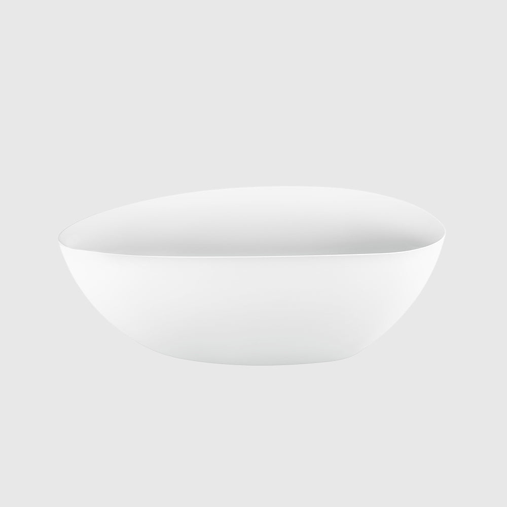 Luxury Egg Shape Freestanding Bathtub Acrylic Matt White