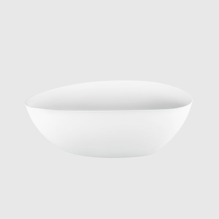Luxury Egg Shape Freestanding Bathtub Acrylic Matt White