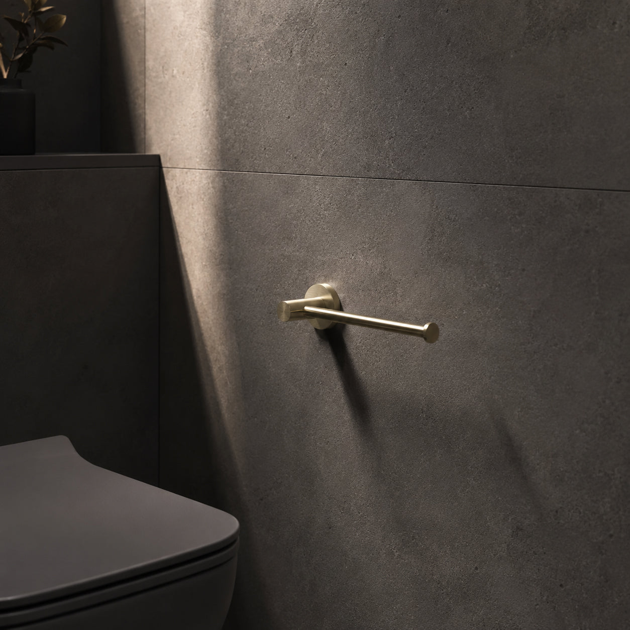 kars Toilet Roll Holder - Zr Brushed Gold