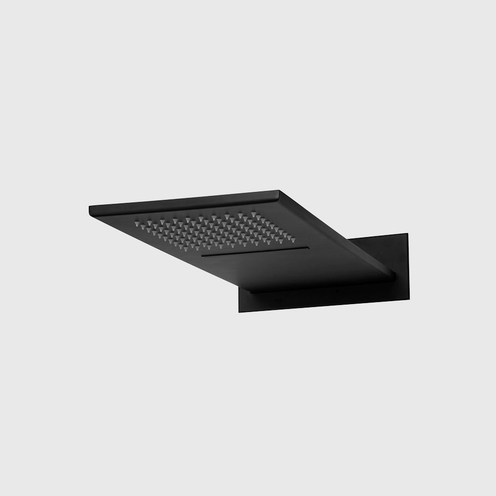 Matt Black Bathroom Shower Mixer Control Panel