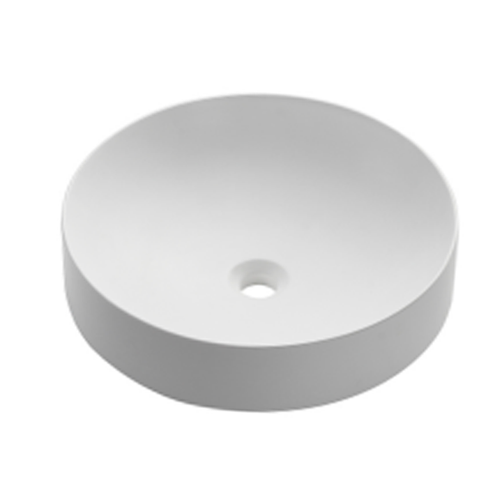 Round Above Counter Basin - Matte White, 450x450x125mm - Fantaci interiors 