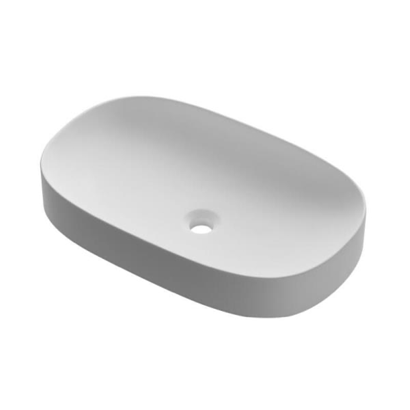 Oval Above-Counter Basin - Matte White - Fantaci interiors 