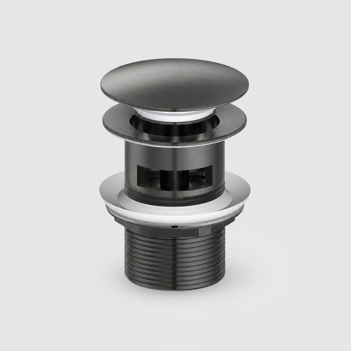 Pop-Up Basin Waste with overflow- Gun Metal Brushed