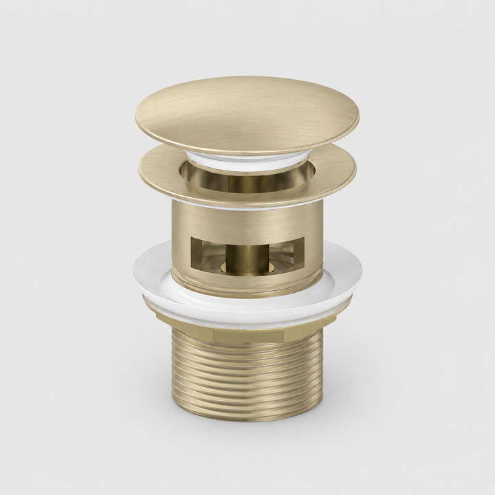 Pop-Up Basin Waste with overflow- Zr Brushed Gold