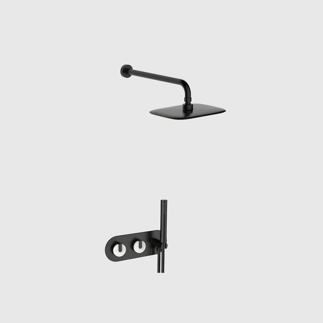 Marble & Brass Shower System Dual Control