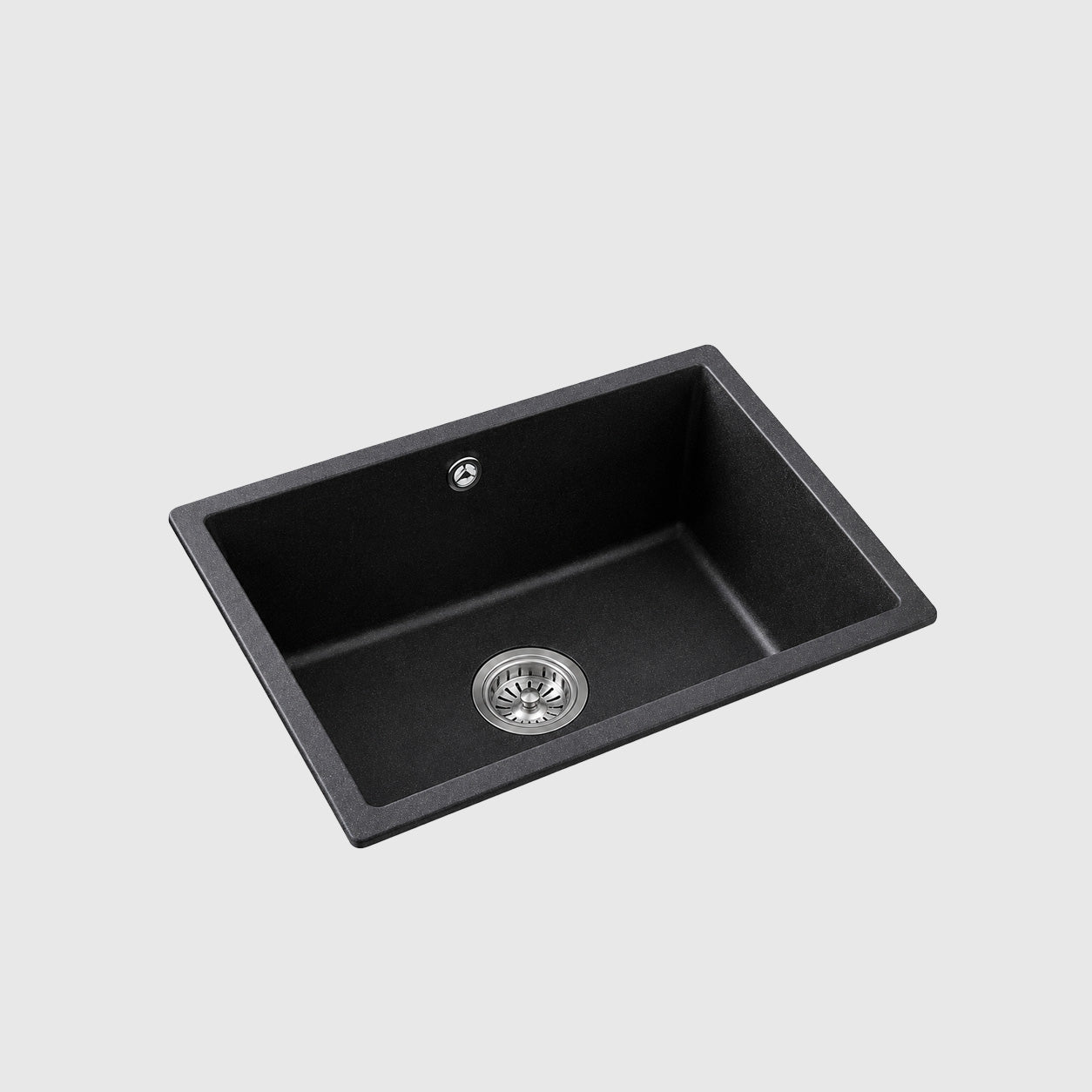 AIFI Granite Stone Kitchen Sink Single Bowl Metallic Black