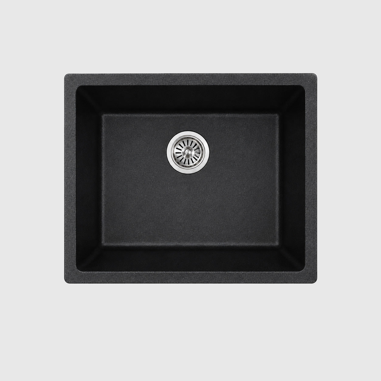 AIFI Granite Stone Kitchen Sink Single Bowls Metallic Black