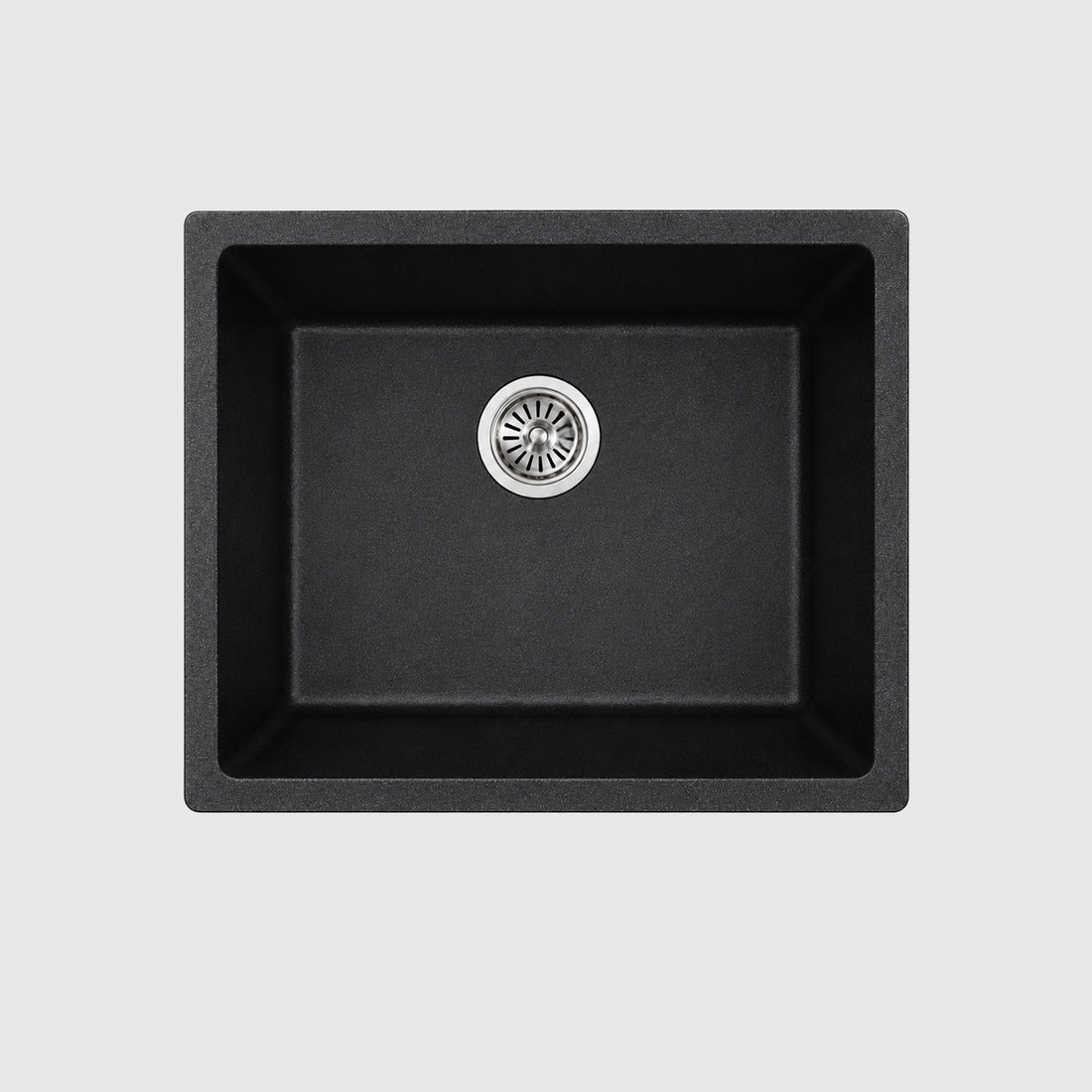 AIFI Granite Stone Kitchen Sink Single Bowls Metallic Black