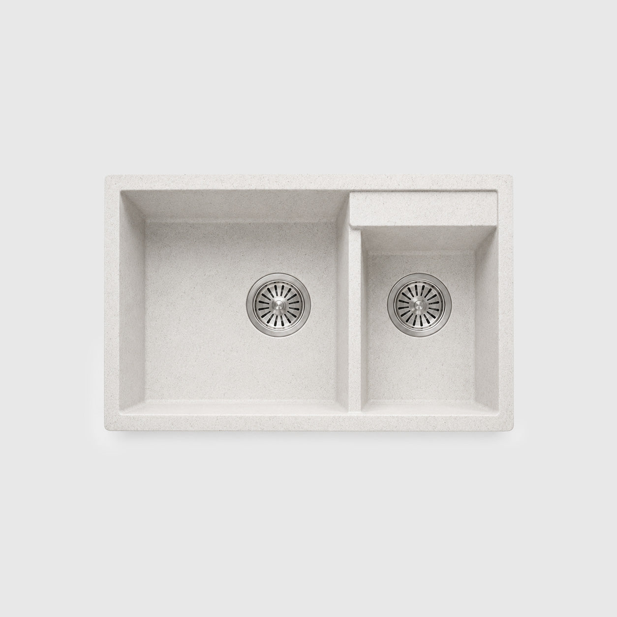 AIFI Granite Stone Kitchen Sink Double Bowls White