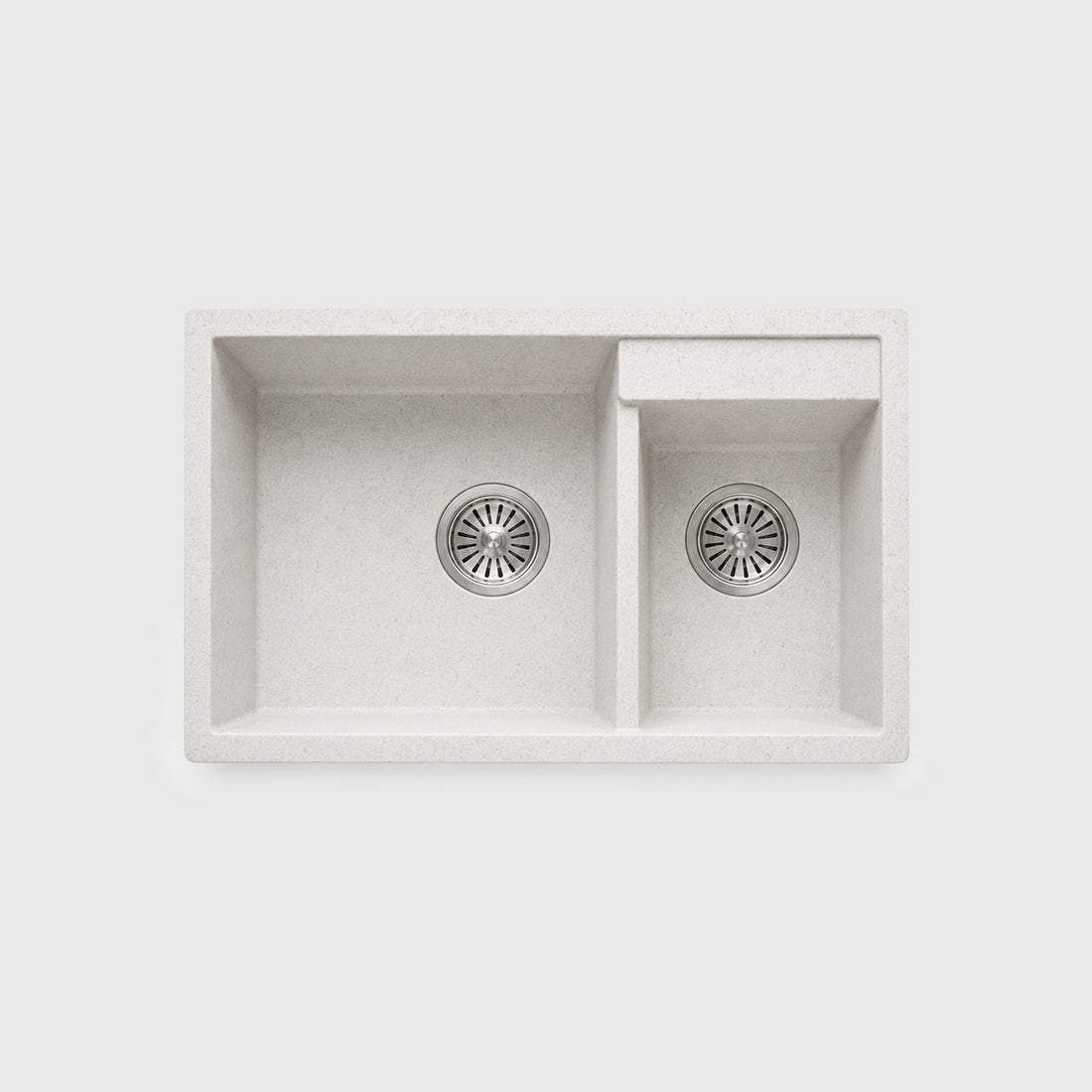 AIFI Granite Stone Kitchen Sink Double Bowls White