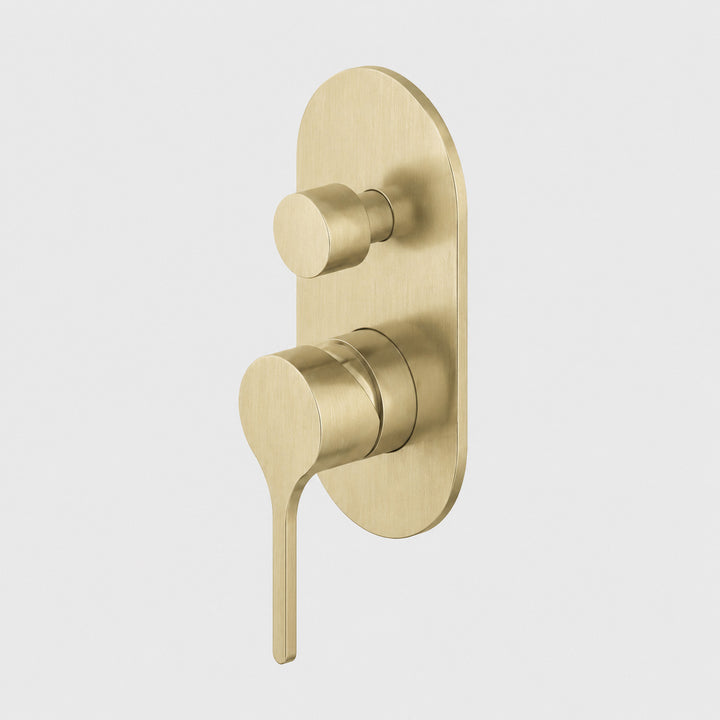 Shower Mixer with Diverter - Zr Brushed Gold