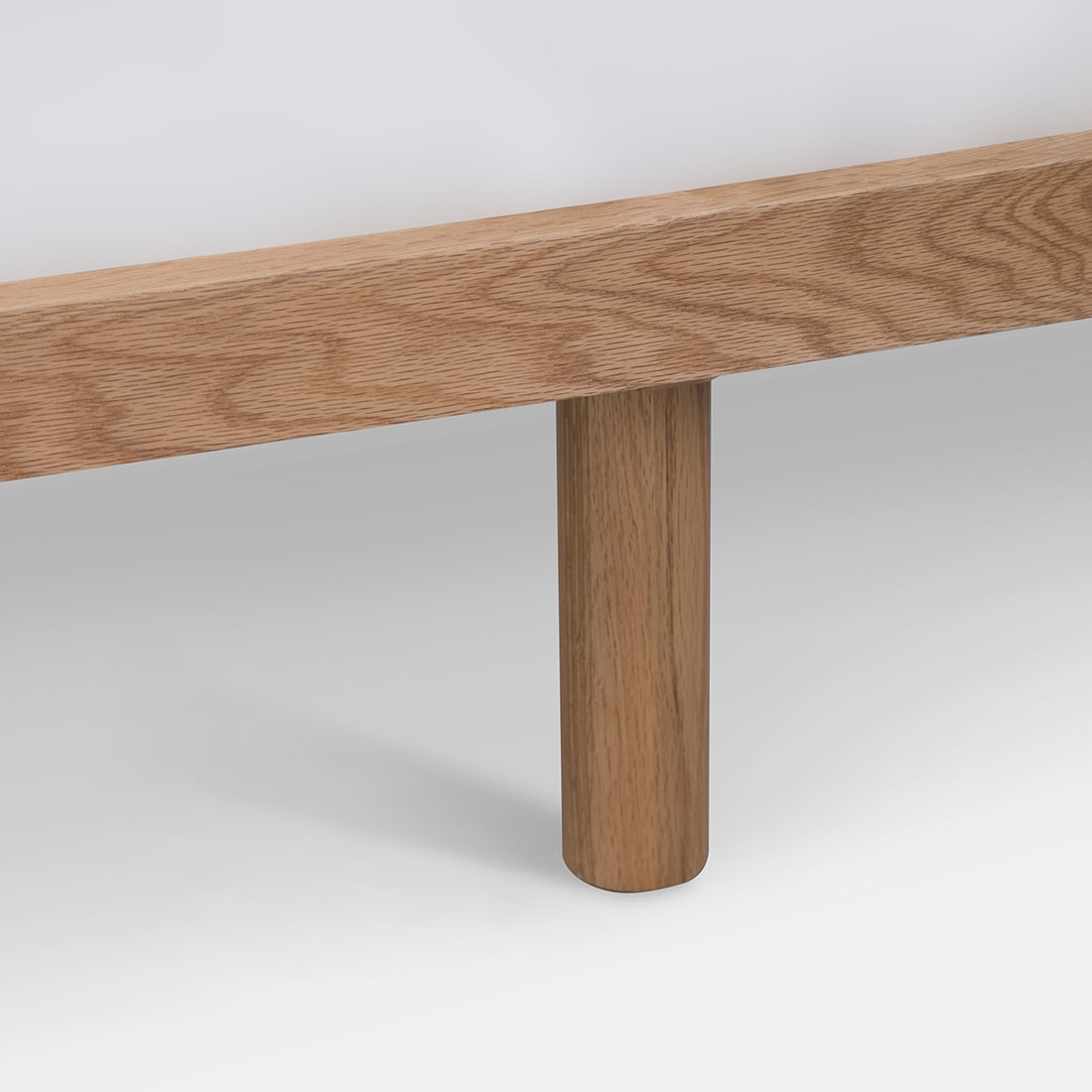 Sara Queen Bed – Solid Wood, Red Oak Finish