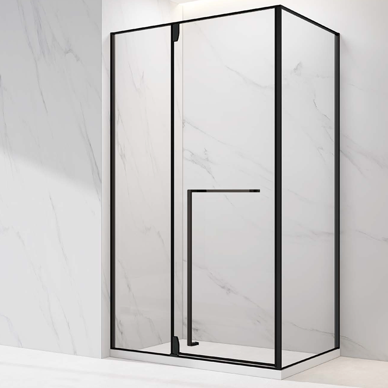 Rolling Door & Return Rectangle Shower screen with 10mm Glass-900mm  x 1200mm x 2100mm - Fantaci interiors 