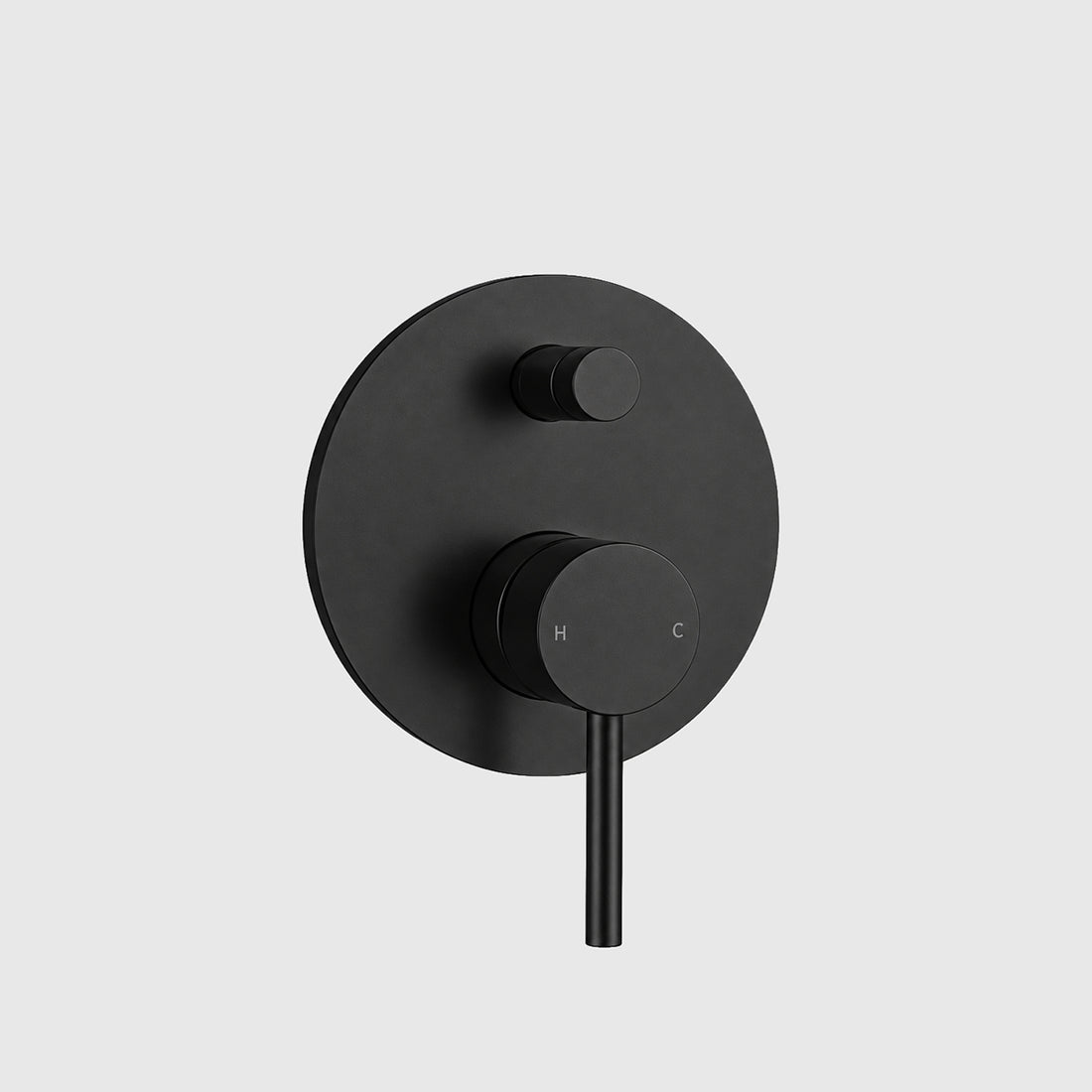Concealed 2-Way Shower Diverter – Matt Black